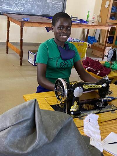 woman working